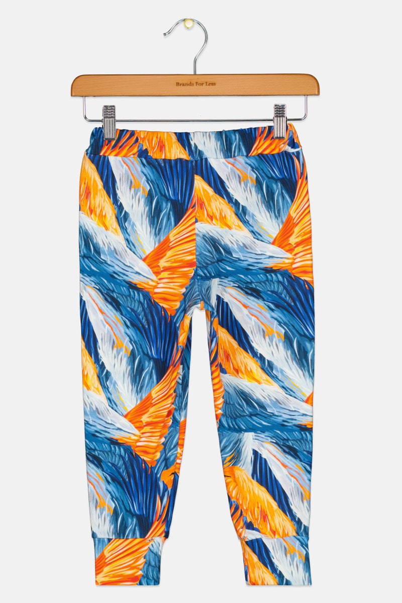 Hey Popinjay Kids Boy Graphic Print Jogger Pants, Multicolor - Image 2