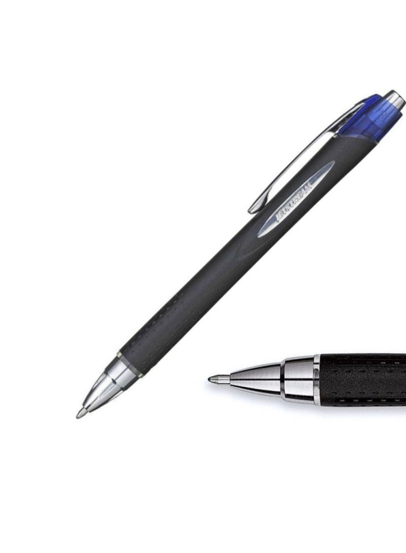 Uniball 1-Piece Jetstream Retractable Rollerball Pen 1.0mm Tip Blue Ink - Image 2