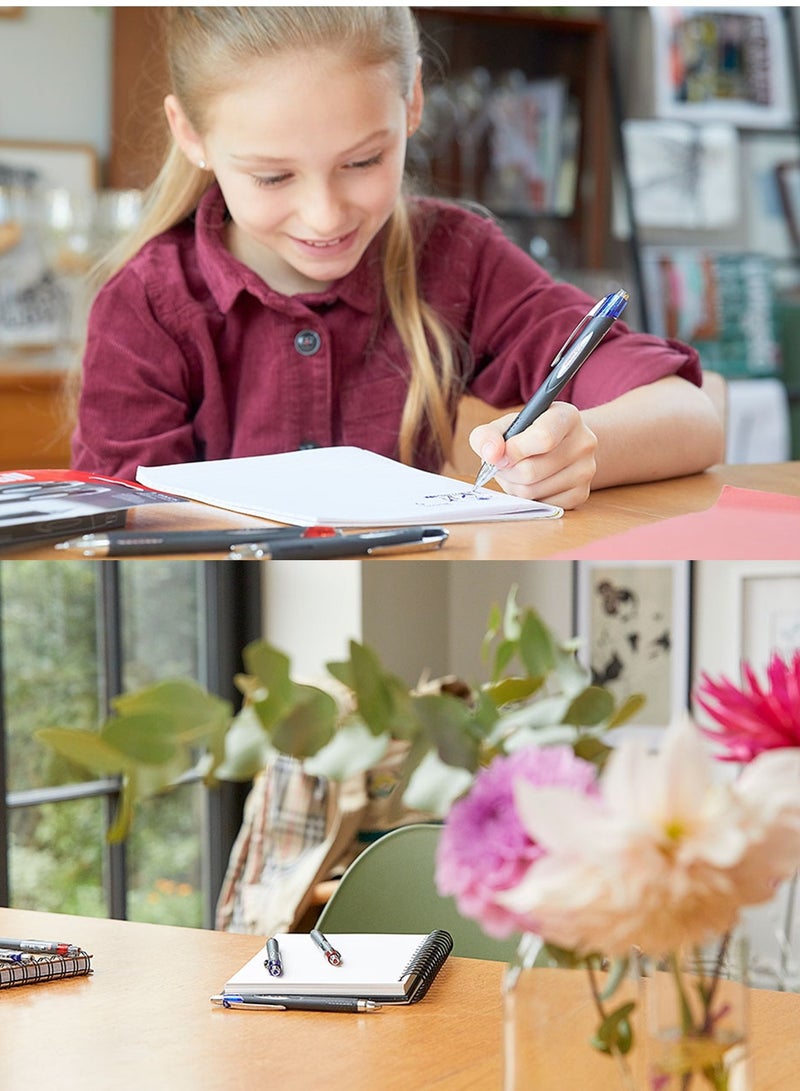 Uniball 1-Piece Jetstream Retractable Rollerball Pen 1.0mm Tip Blue Ink - Image 3