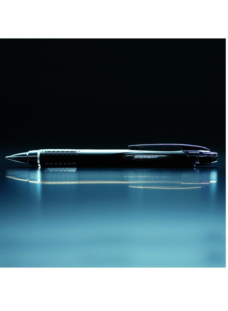 Uniball 1-Piece Jetstream Retractable Rollerball Pen 1.0mm Tip Blue Ink - Image 5