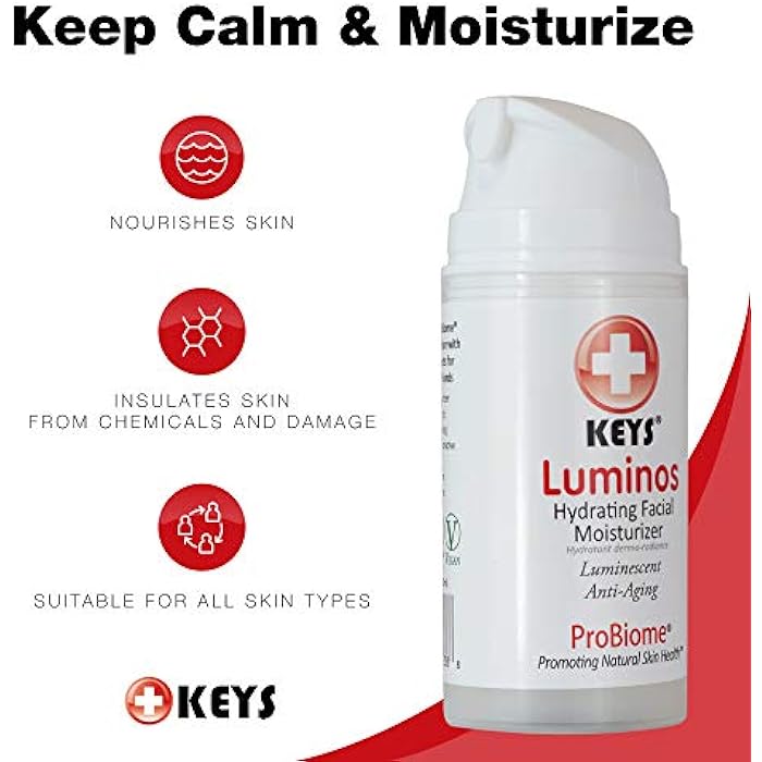 Keys Care Luminos Hydrating Clear Natural Moisturizer - Makeup Base For Radiant Skin - Anti-Aging & Treats Discoloration For All Skin Types - Image 2