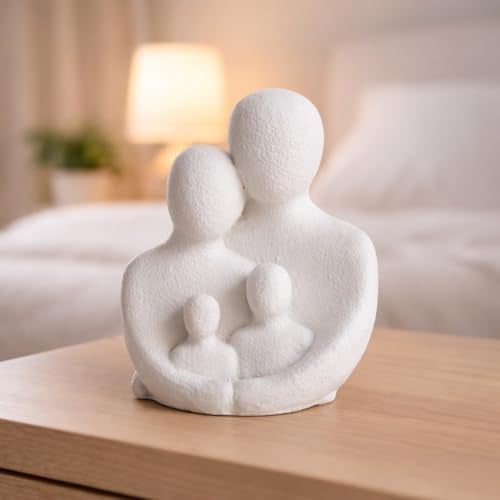 CraftVatika Abstract Family Figurine Showpiece for Home Decor,Modern Couple with Kids Statue for Living Room, Bedroom,Office Table Decoration,Gift for Family,Anniversary,Housewarming,Mother's Day - Image 2