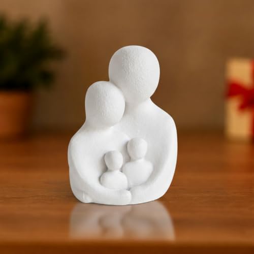 CraftVatika Abstract Family Figurine Showpiece for Home Decor,Modern Couple with Kids Statue for Living Room, Bedroom,Office Table Decoration,Gift for Family,Anniversary,Housewarming,Mother's Day - Image 5