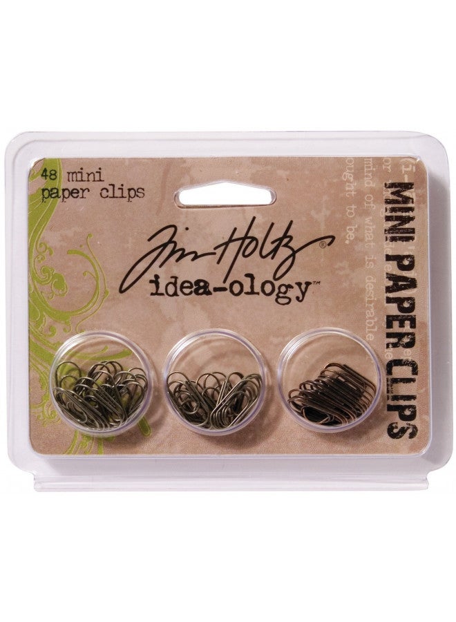 Advantus Metal Mini Paper Clips by Tim Holtz Idea-ology, 48 per Pack, 5/8 Inch, Antique Finishes, TH92791 - Image 3