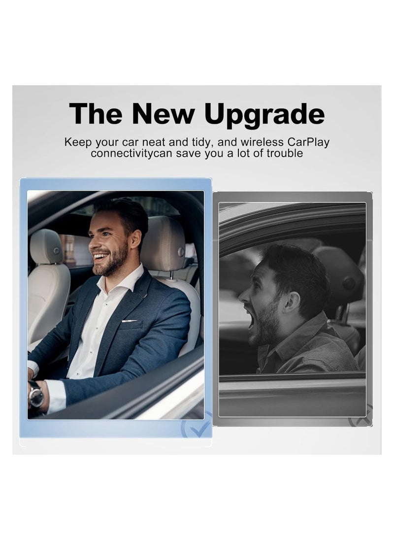 Captaintech CarPlay Adapter, 2024 New Upgrades Wired to Wireless CarPlay Dongle Carplay, Support Online Update,No delay Plug & Play only for All Factory Wired CarPlay Cars  - Image 2
