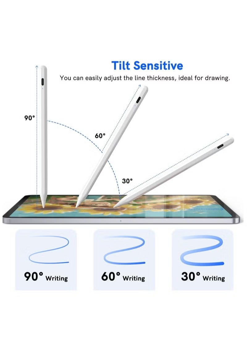 UMIXPRO Stylus Pen for iPad 2018 2024 NTHJOYS for Apple iPad Pencil with Palm Rejection Magnetic Tilt Sensitivity Work for iPad Pro 11" 12.9" iPad Mini 5 6 iPad Air 3 4 5 iPad 6 7 8 9 10 - Image 5