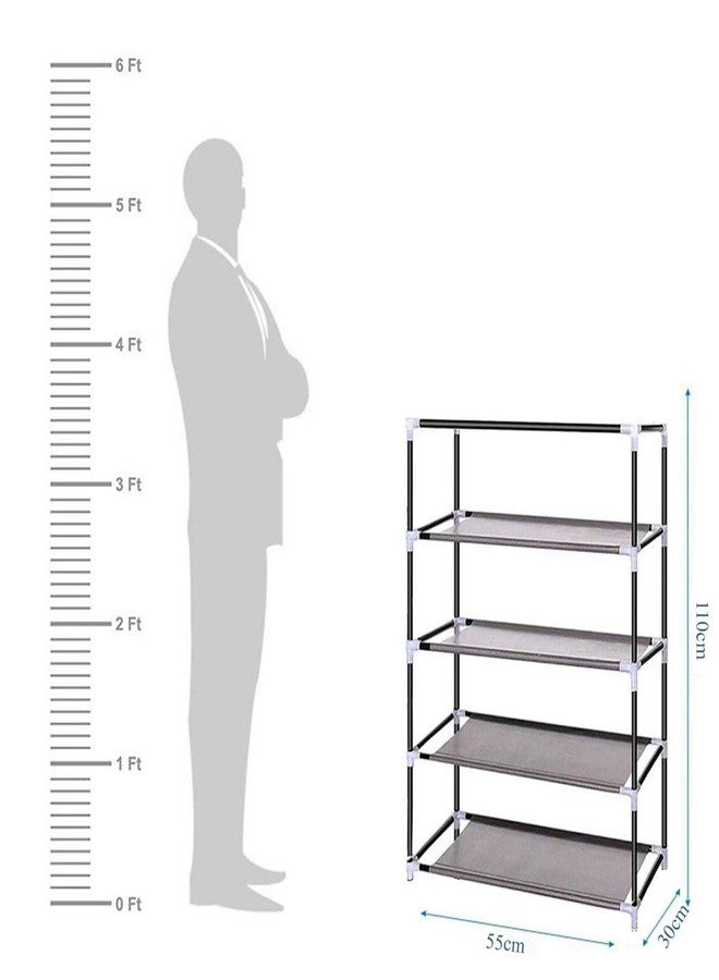 RIDHAAN Wardrobe Organizer for Kids and Women, Durable Storage Rack for Clothes (4 Layers, Blue) - Image 5