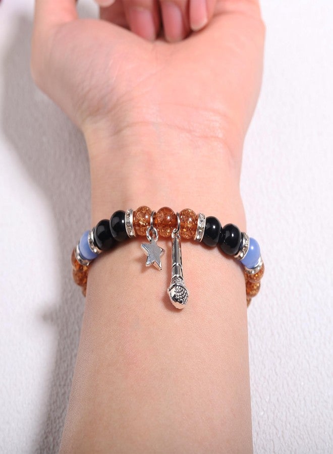 GINAZL Five Night at Freddy Bracelets FNAF Bracelet,4 pcs Freddy Bonnie Chica Foxy Bracelet FMAF Merch Valentins Day Gifts for Boys Girls FNAF Stuff Horror Movie Gifts, S, Stone, No Gemstone - Image 4