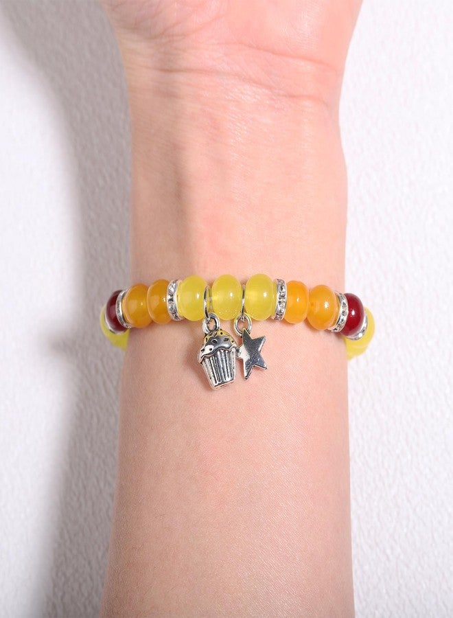 GINAZL Five Night at Freddy Bracelets FNAF Bracelet,4 pcs Freddy Bonnie Chica Foxy Bracelet FMAF Merch Valentins Day Gifts for Boys Girls FNAF Stuff Horror Movie Gifts, S, Stone, No Gemstone - Image 5