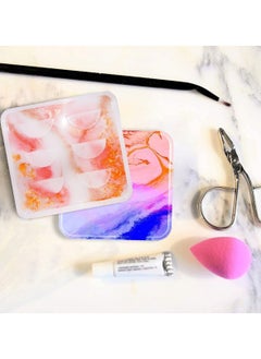 Graffiti Resin Eyelash Display Tray Square Mold 2 Pieces  - Image 4