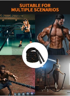 GROIC 3M Jump Rope, Weighted Jump Ropes, Heavy Skipping Rope for Exercise, Adult Jumpropes for Home Workout, Total Body Workout Equipment  - Image 5
