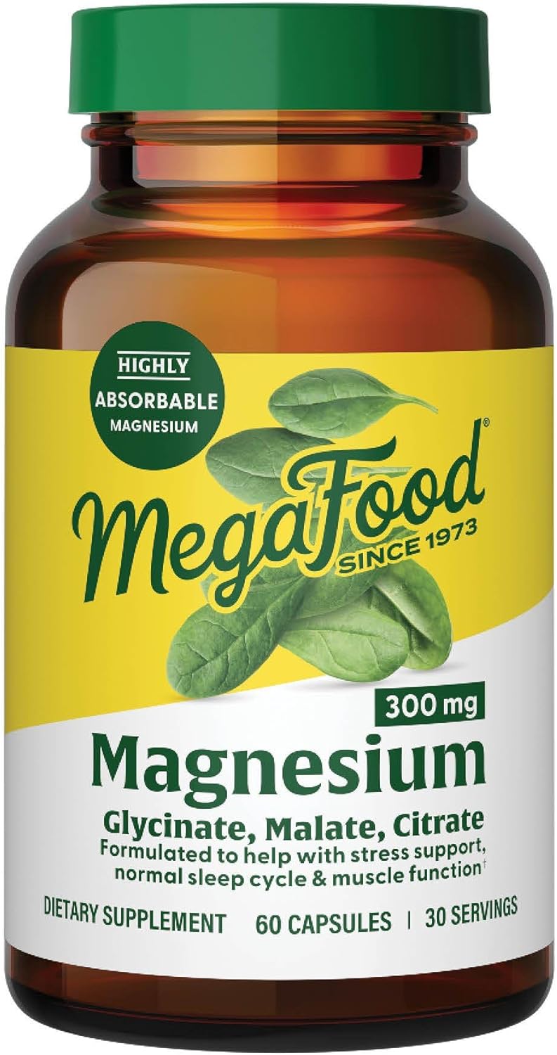MegaFood ميغا فود مغنيسيوم 300 ملغ، 60 كبسولة - Image 1