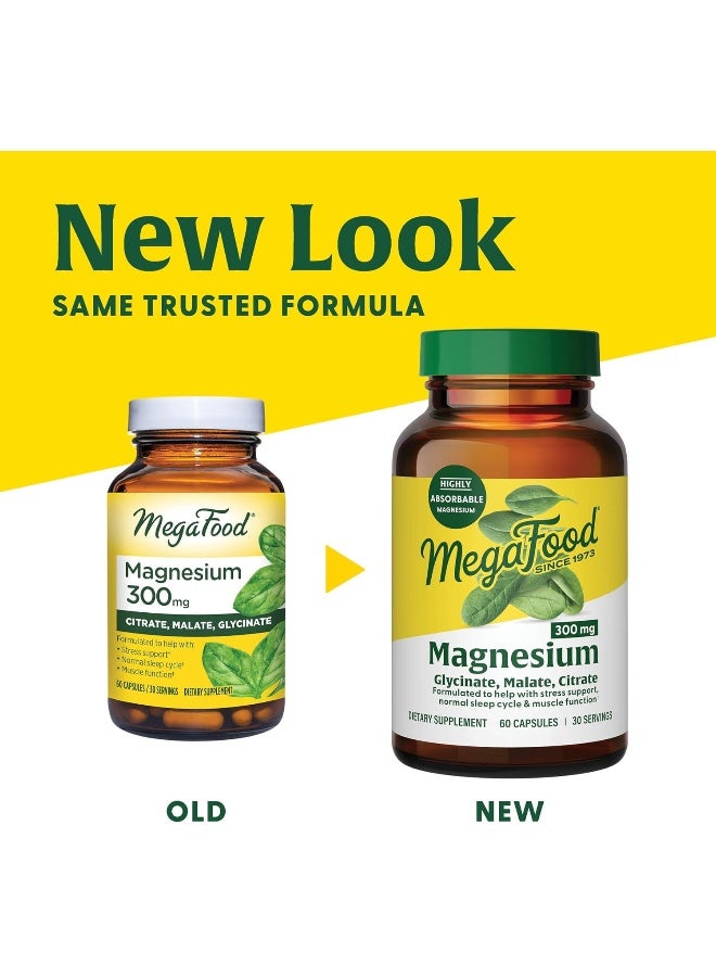 MegaFood ميغا فود مغنيسيوم 300 ملغ، 60 كبسولة - Image 2