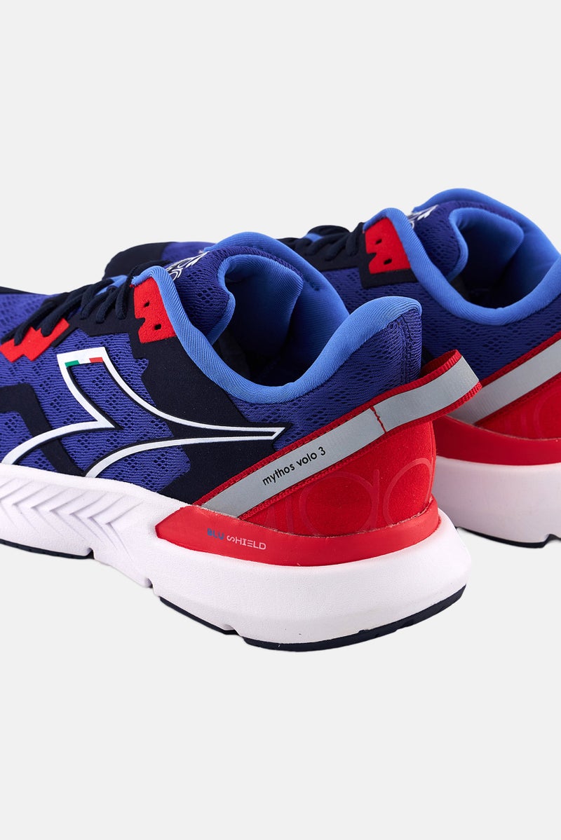 Men Lace Up Training Shoes, Blue