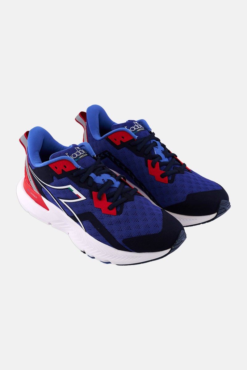 Men Lace Up Training Shoes, Blue