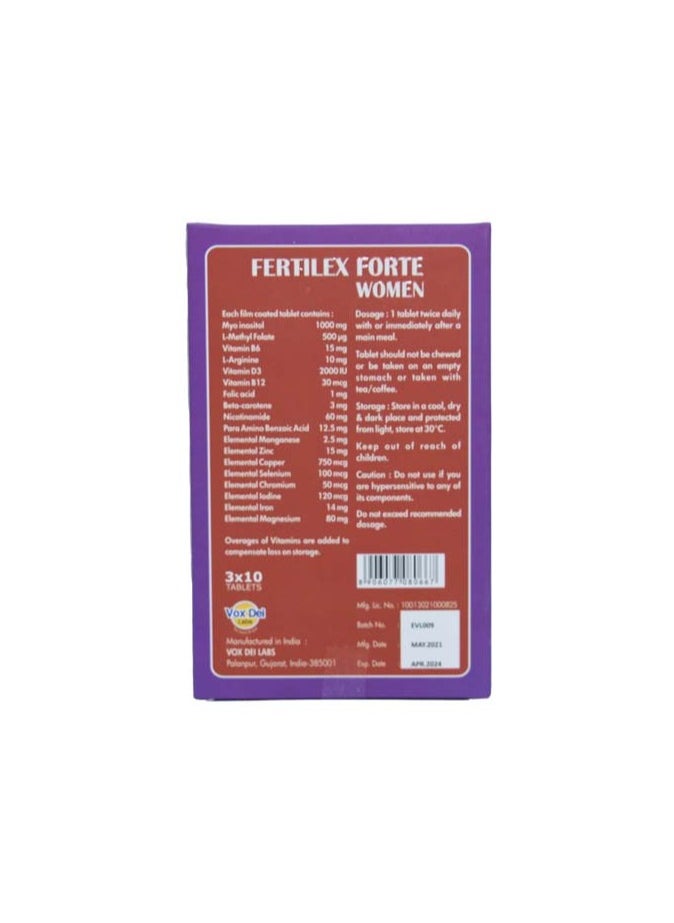 Vox Dei Labs - Fertilex Forte Women Tablets 30S - Image 1