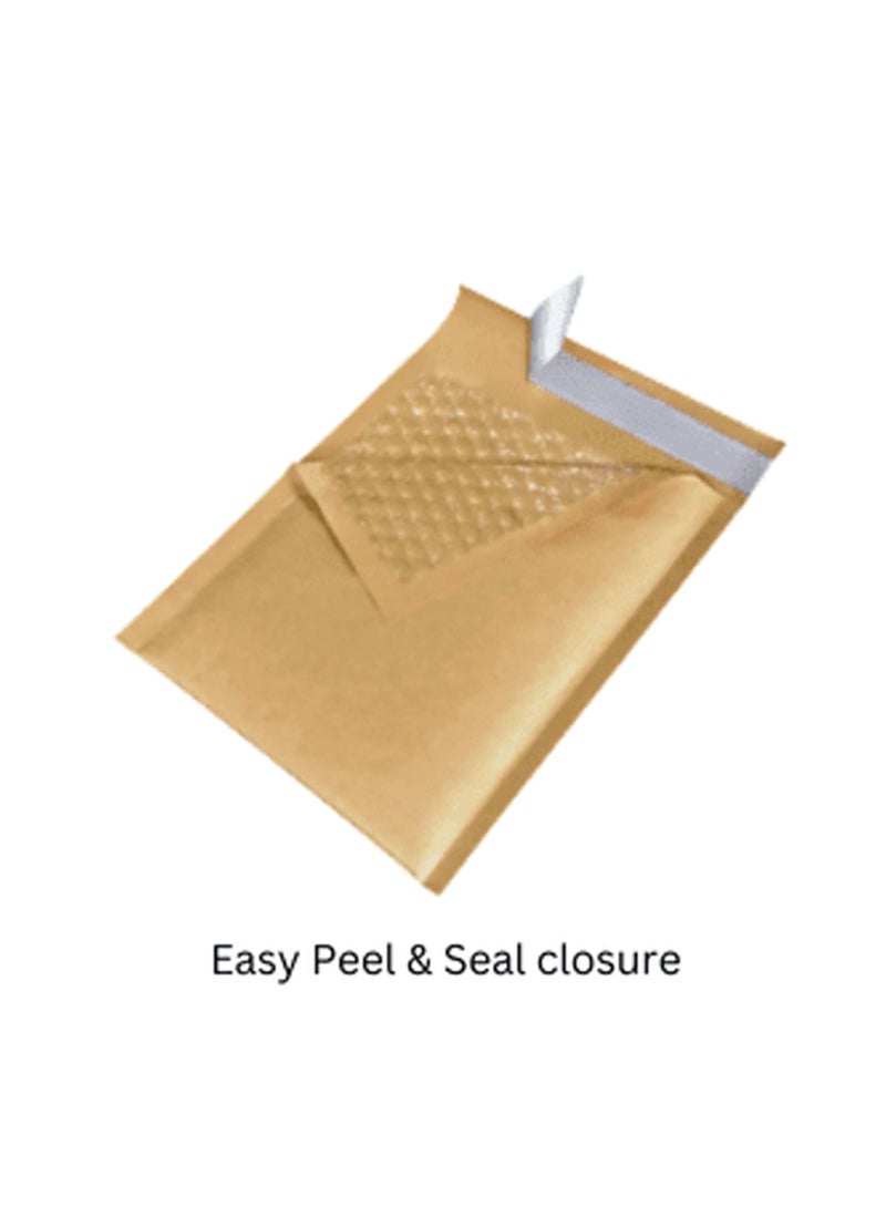 AirPouch Kraft Paper Bubble Mailers – Padded Eco-Friendly Shipping Envelopes, Air Pouch Peel & Seal Protective Mailers Color Brown Size XLarge (350×470) – 5 Pcs - Image 4