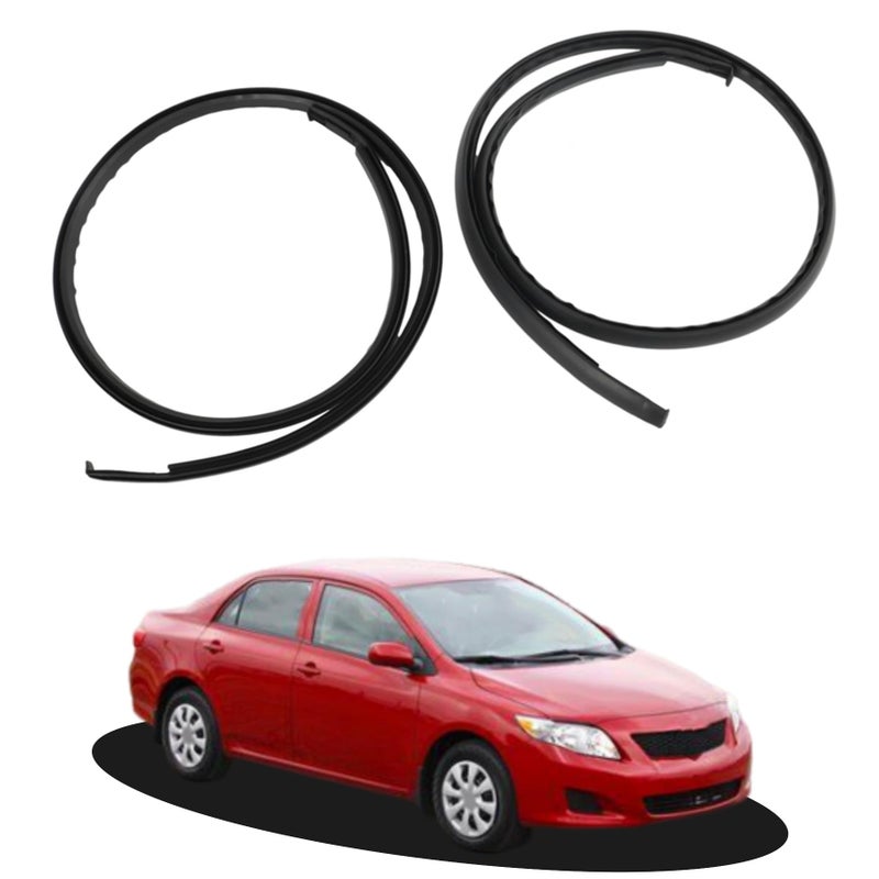 Silscvtt Roof Trim Molding Kit Sealing Strip Black Replacement for 20032008 Corolla