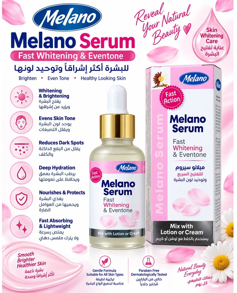 Melano Pharma Melano Serum Fast Whitening And Even Tone 30 ml - Image 2