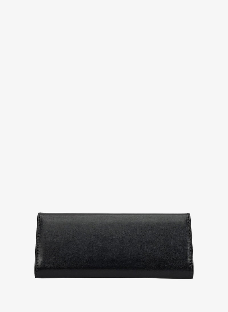 Da Milano Plain Leather Spectacle Case - Black - Image 4