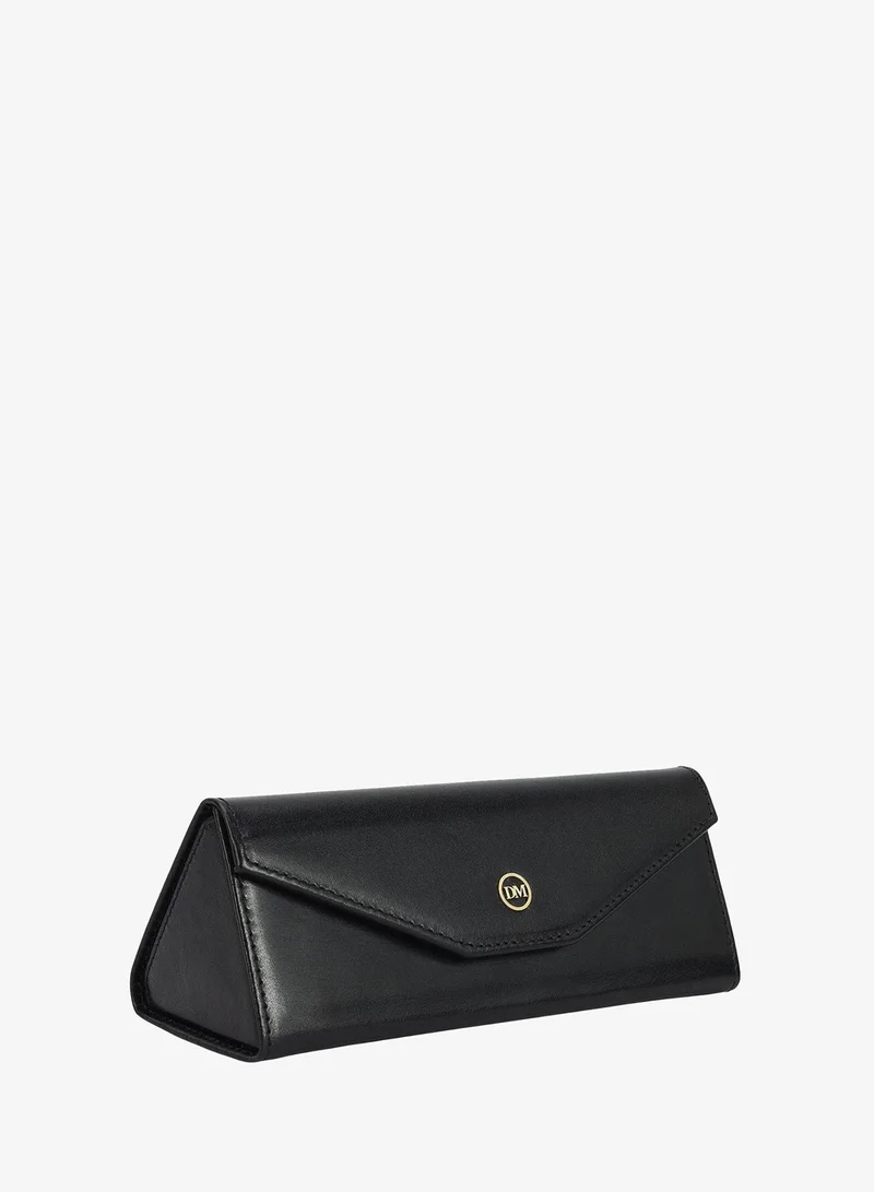 Da Milano Da Milano Genuine Leather Eyewear Protection Case - Black (SC-0012E)