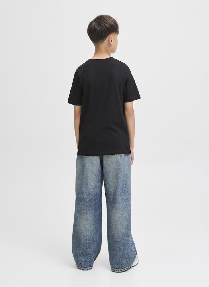 Jack & Jones Junior Kids Jjgeplas Crew Neck T-Shirt - Image 2