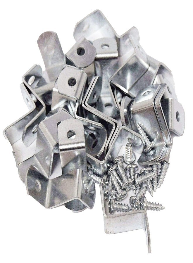 888 Corp 3/4" Canvas Offset Clips Premium Quality Duty with Screws 10 Pack - Image 1