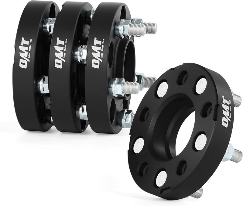 Orion Motor Tech 5x4.5 Hubcentric Wheel Spacers Kit - 1 Inch (25mm) Thick, Set of 4 for Ford Mustang & Explorer - Image 1