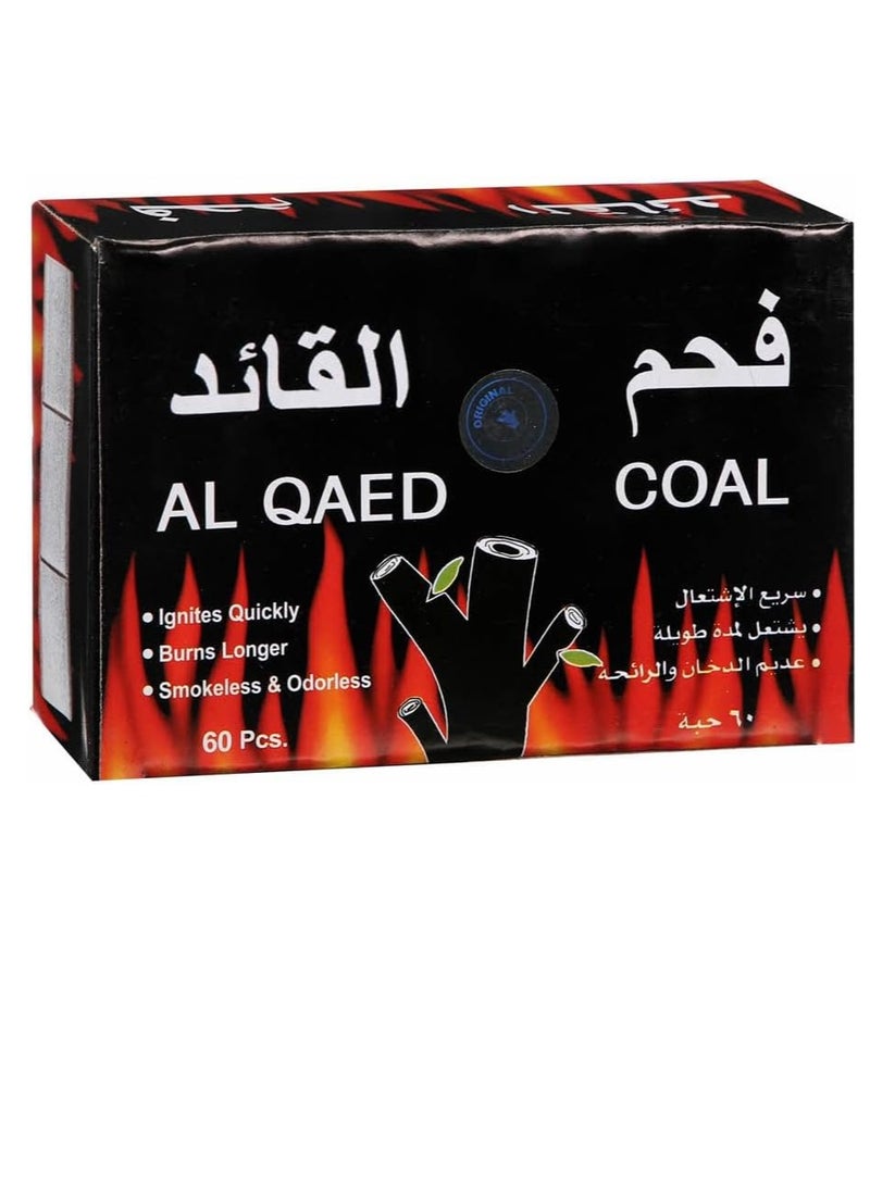Al Qaed Coal - 60 Pieces | Bakhoor Charcoal