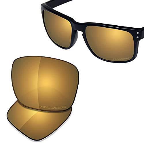 SAUCER Premium Replacement Lenses for Oakley Holbrook OO9102 | UV400 Protection, Anti-Scratch, Precise Fit & Enhanced Clarity Sunglasses High Defense - Bronze Gold Polarized - Image 2