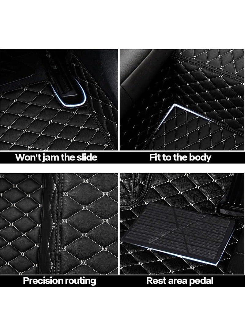 WINCA Car Floor Mats Compatible With Toyota Prado 2014-2018 PVC Leather Floor Mat Non-slip Foot Mats Weather Color Available (Black) - Image 5