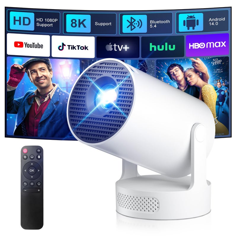 Salange HY300Ultra Smart Projector Android 14 Built-in Apps,4K & 8K Support - Image 1
