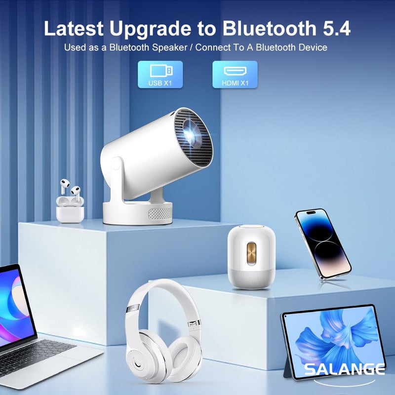 Salange HY300Ultra Smart Projector Android 14 Built-in Apps,4K & 8K Support - Image 5