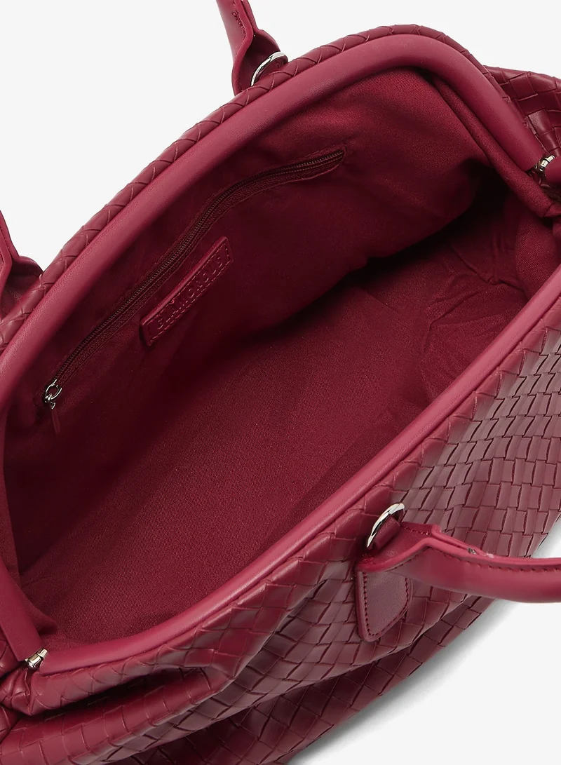 Glamorous  Woven Bowler Bag for Women | Best Price UAE