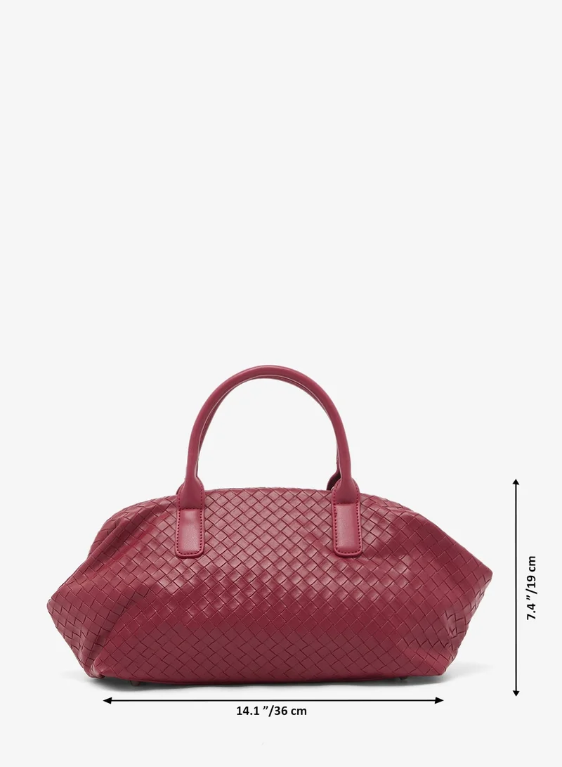 Glamorous  Woven Bowler Bag for Women | Best Price UAE