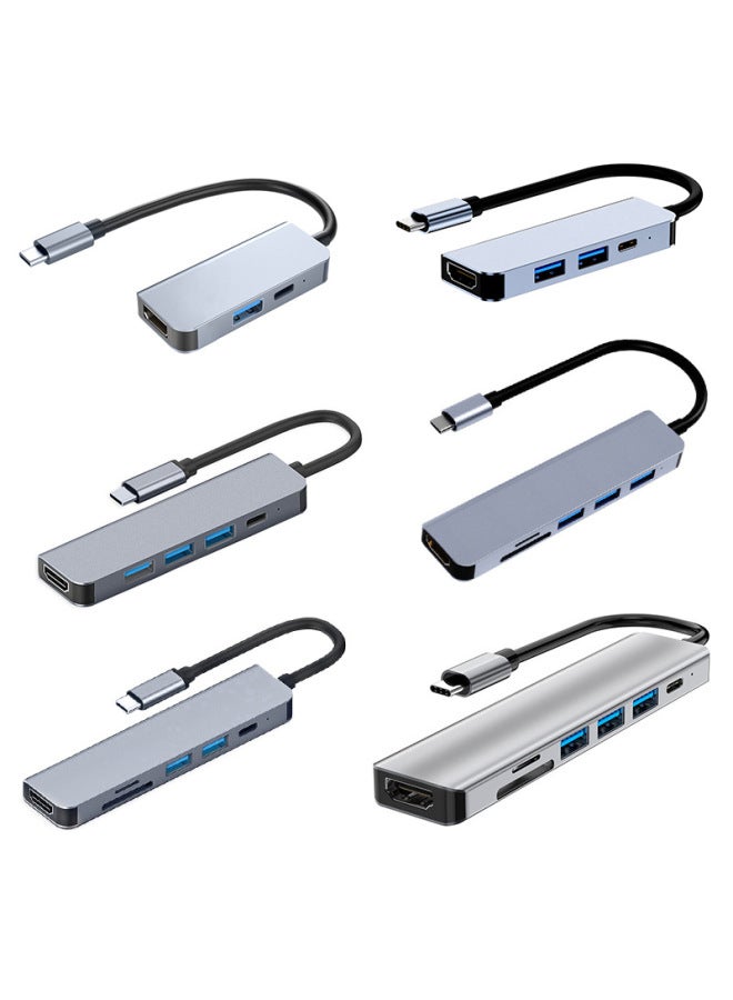 Type-c Expansion Dock Laptop Tablet Extender Converter Mac Multi-port Docking Station Cross-border-Number Of Interfaces:12in1 2201 Vertical