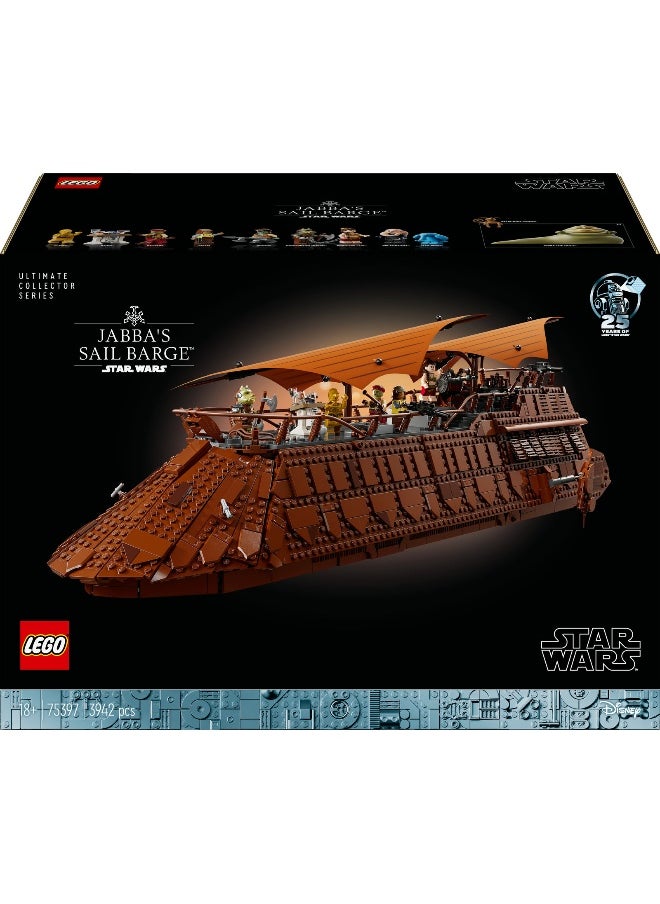 LEGO - LEGO Star Wars Jabba’s Sail Barge Display Set 75397 Building Set (3943 Pieces) - Image 1
