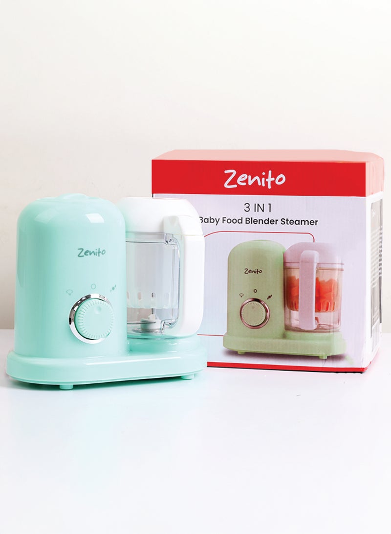 Zenito Baby Electric Steamer & Blender - All-in-One Food Maker -Baby Food Maker, Multifunction Baby Food Processor and Steamer, Puree Blender, Multifunctional Baby Puree Maker, Mini Food Grinder - Green - Image 1