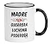 Casitika Regalo Para El Dia De Las Madres En Espaol Mama Guerrera Luchona Poderosa 11 Oz Coffee Mug - Image 2