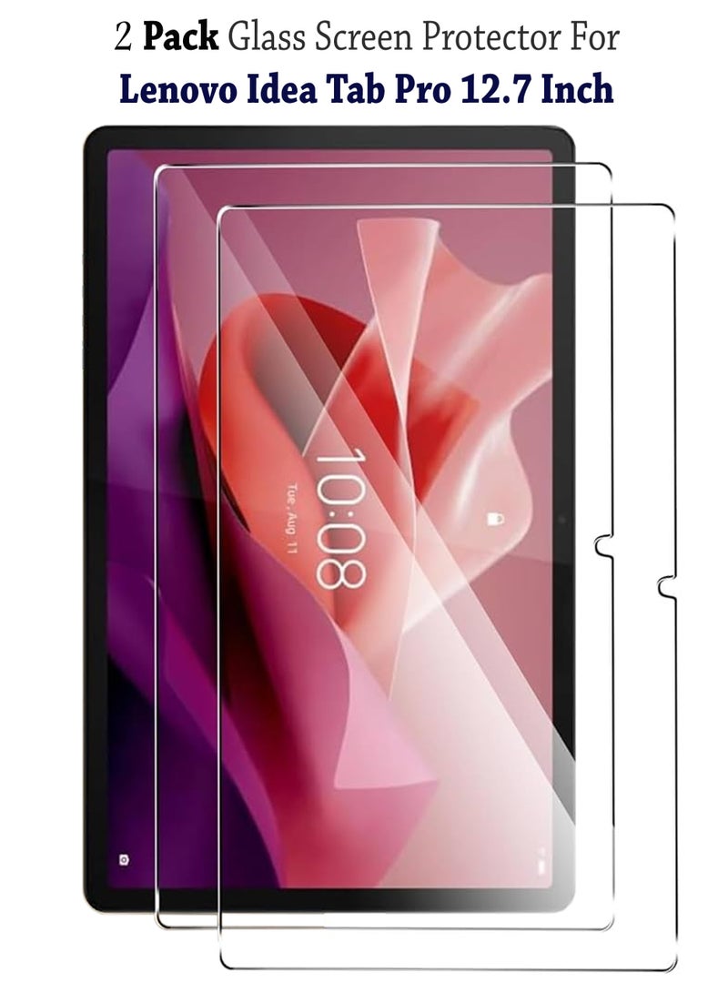 2 Pack Lenovo Idea Tab Pro 12.7 Inch 9H Ultra HD Tempered Glass Screen Protector For Lenovo Idea Tab Pro 12.7 Inch - Clear - Image 1