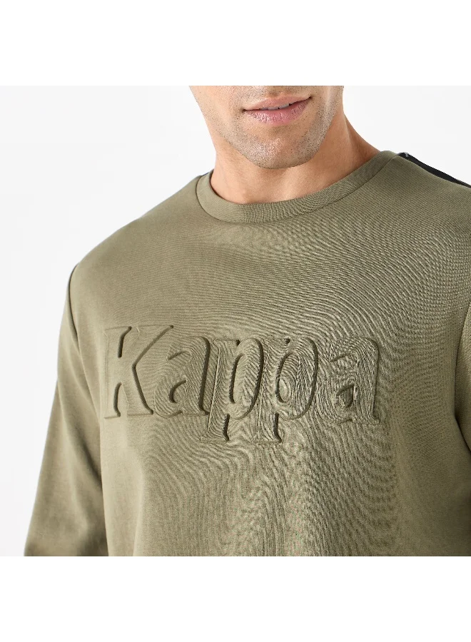 Kappa Kappa Embossed Sweatshirt with Long Sleeves
