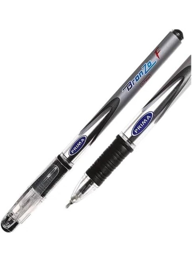 Prima Bronzo Ballpen - Box of 10 - Black - Elegant & Comfort Writing - Image 2