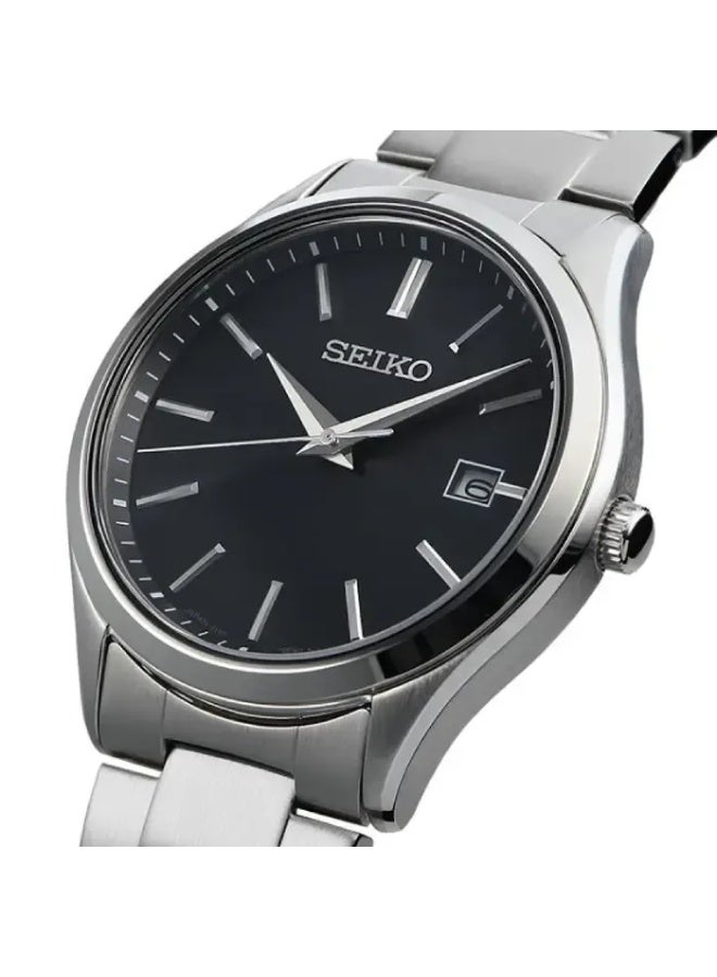 Seiko Selection Solar Analog Men’s Watch SBPX147, 38.7 mm Black Dial,  Stainless Steel Case & Bracelet, 100 m WR - Image 3