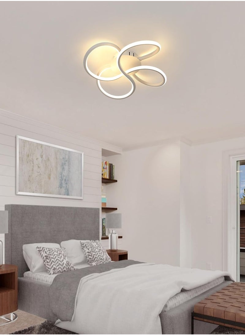 Goeco LED Ceiling Light Creative Flower Shaped Ceiling Light Fixture, Modern LED Ceiling Lamp for Bedroom Kitchen Living Room  - Image 5