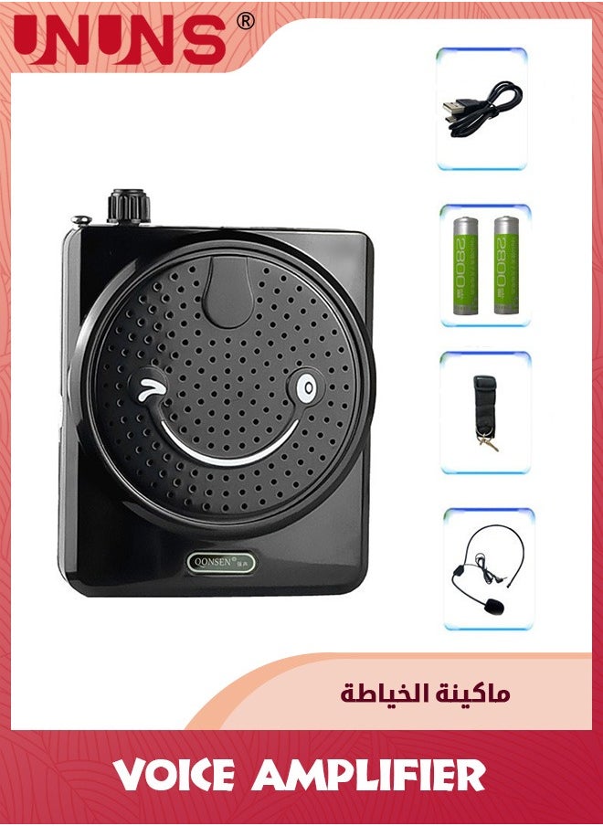 UNUNS Voice Amplifier With Wired Microphone Headset,Voice Amplifier With Waistband For Teachers,Portable PA System Speaker,Wireless Voice Amplifier,Perfect For Classroom,Meeting,Indoors  - Image 2