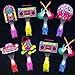 Oitnlaughter 36Pcs 1950s Retro LED Finger Lights 50s Party Favors Glow in the Dark Light Up Finger Lights 90s Themed Toys Bulk for Kids Birthday Party Goodie Bag Stuffer Birthday Gifts Classroom Prize - Image 2