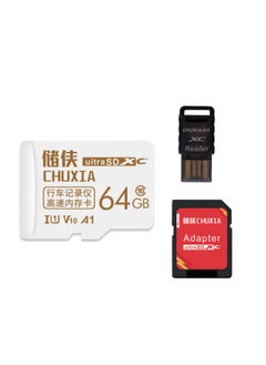 Generic Memory Card Memory Card 32g 128G High-speed Surveillance Video Navigation 64gTF-Colour:Recorder High-speed Card + Card Reader-Capacity:128gb (sd Card Holder Included)  - Image 1