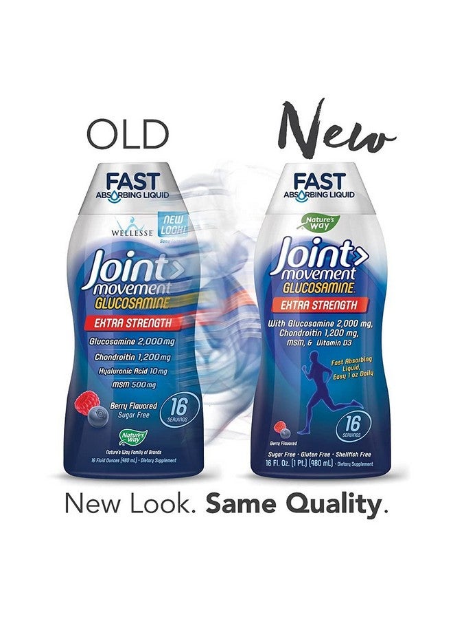 Wellesse غلوكوزامين بنكهة التوت الطبيعية لتعزيز حركة المفاصل 33.8 أونصة سائلة - Image 3