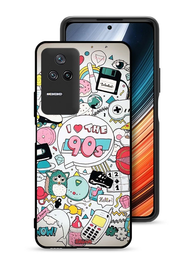 Tolwak Xiaomi Poco F4 Protective Case Cover I Love The 90s - Image 1