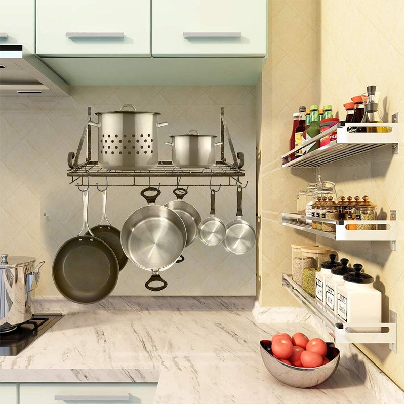 Evob 30 Pack Black S Hooks Steel Hanging Hooks Heavy Duty S Hanger Hook Metal Kitchen Pot Rack Hooks Closet Hooks for Hanging Pan, Cups, Jeans, Plant - Image 3